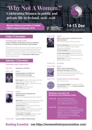 2018 Women's History Association of Ireland Conference